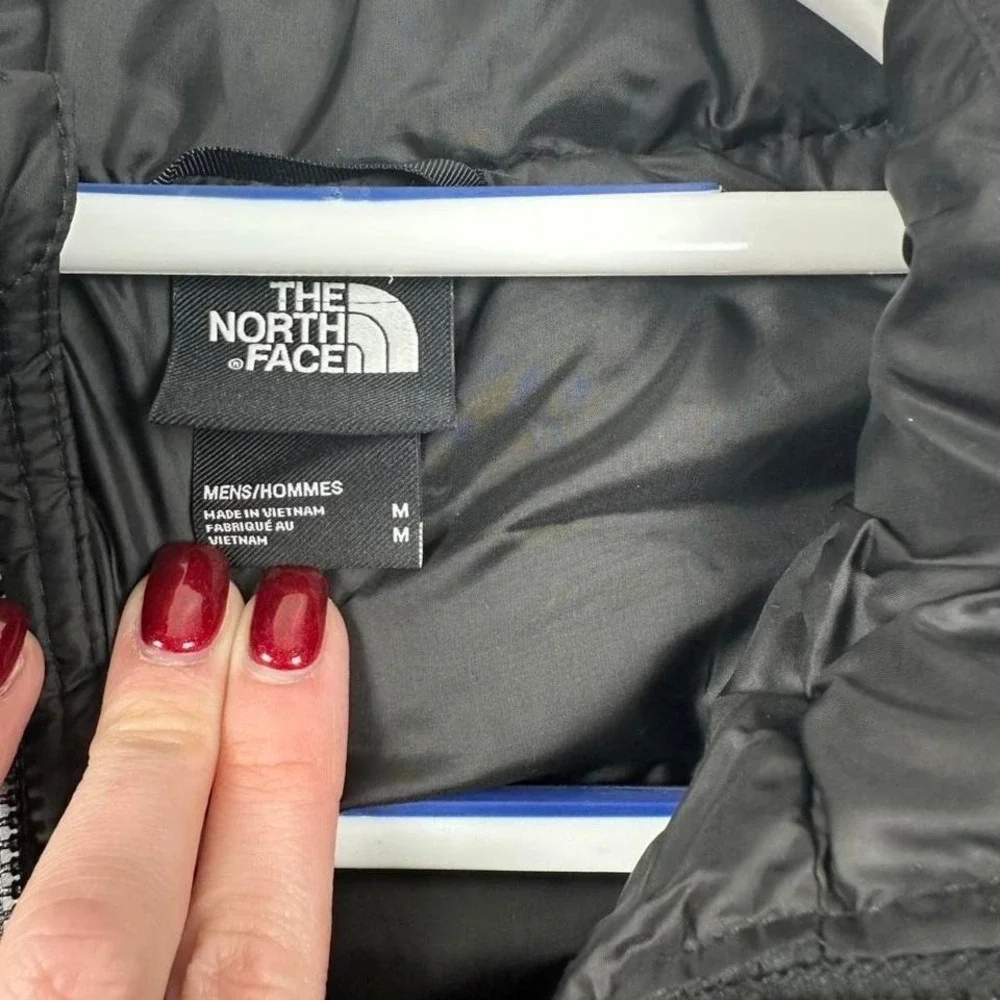 The North Face black puffer jacket